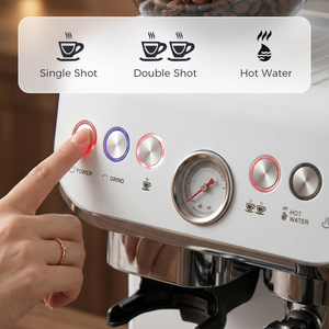 White HOMCOM Espresso Machine Good Housekeeping Institute Approved shot 18195379