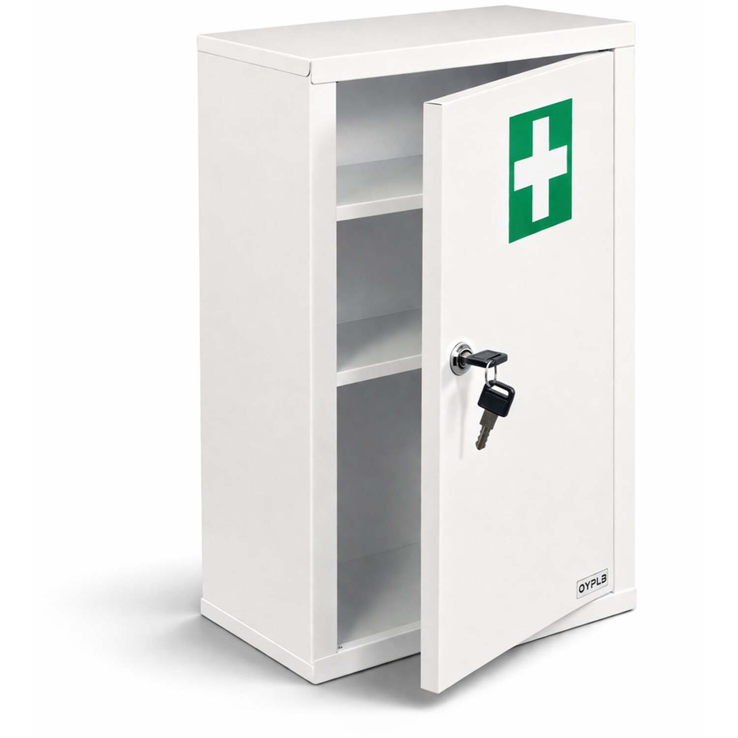 Oypla Wall Mounted Metal First Aid Medicine Medical Cabinet Locker - White