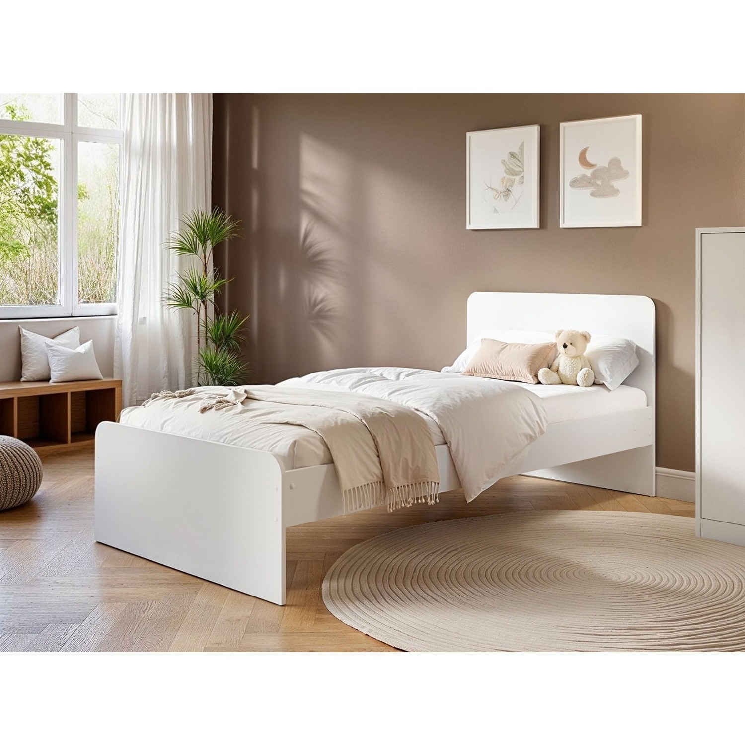 Flair Unisex White Wizard Bed Frame In Single - Image 4