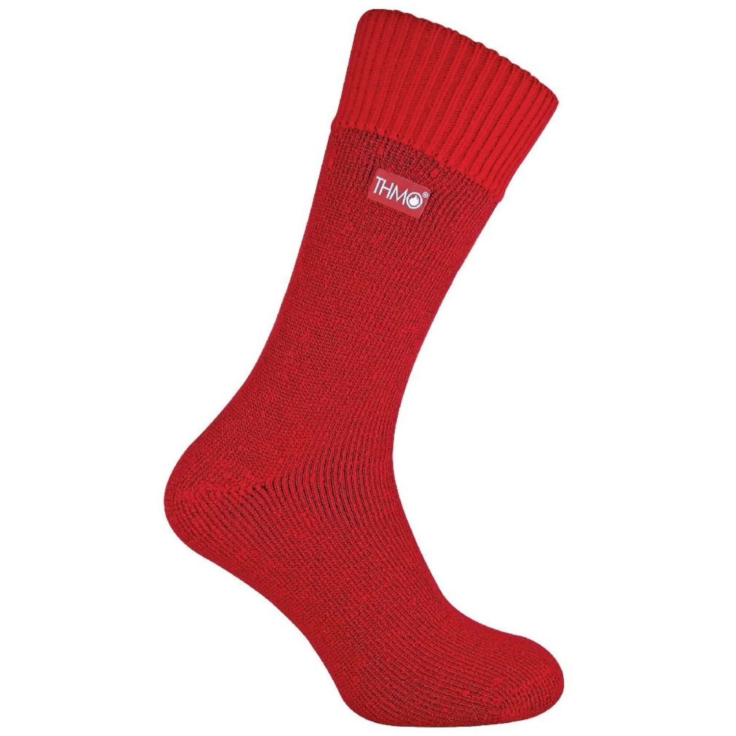 Thmo Men's Burgundy Thick Winter Thermal Socks With Seamless Toe In | Size: 6-11 - Image 2