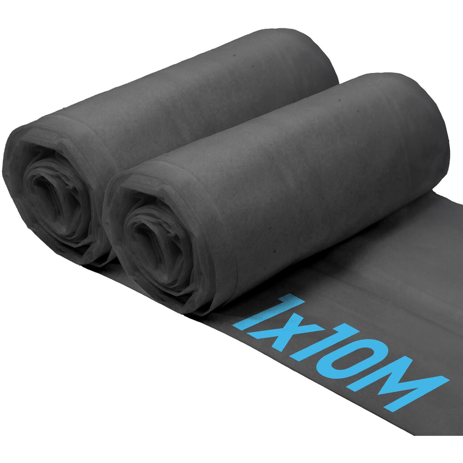 Harbour Housewares 100Gsm Weed Control Membrane 1M X 10M - Black / 2.1Kg