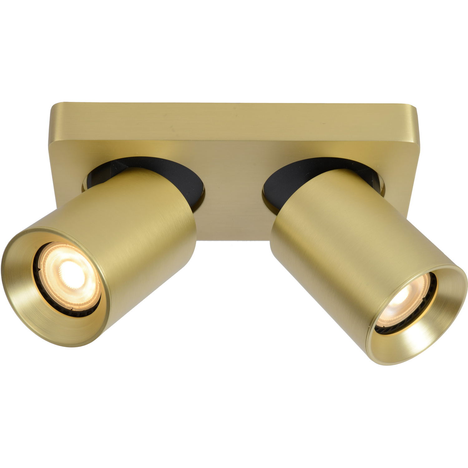 Lucide Unisex Gold 'Nigel' Dimmable Indoor Stylish Decor Led Twin Ceiling Spotlight Gu10 In Size 12 - Image 2