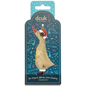 DCUK Christmas Wooden Duck Tree Decorations - Choice of Design