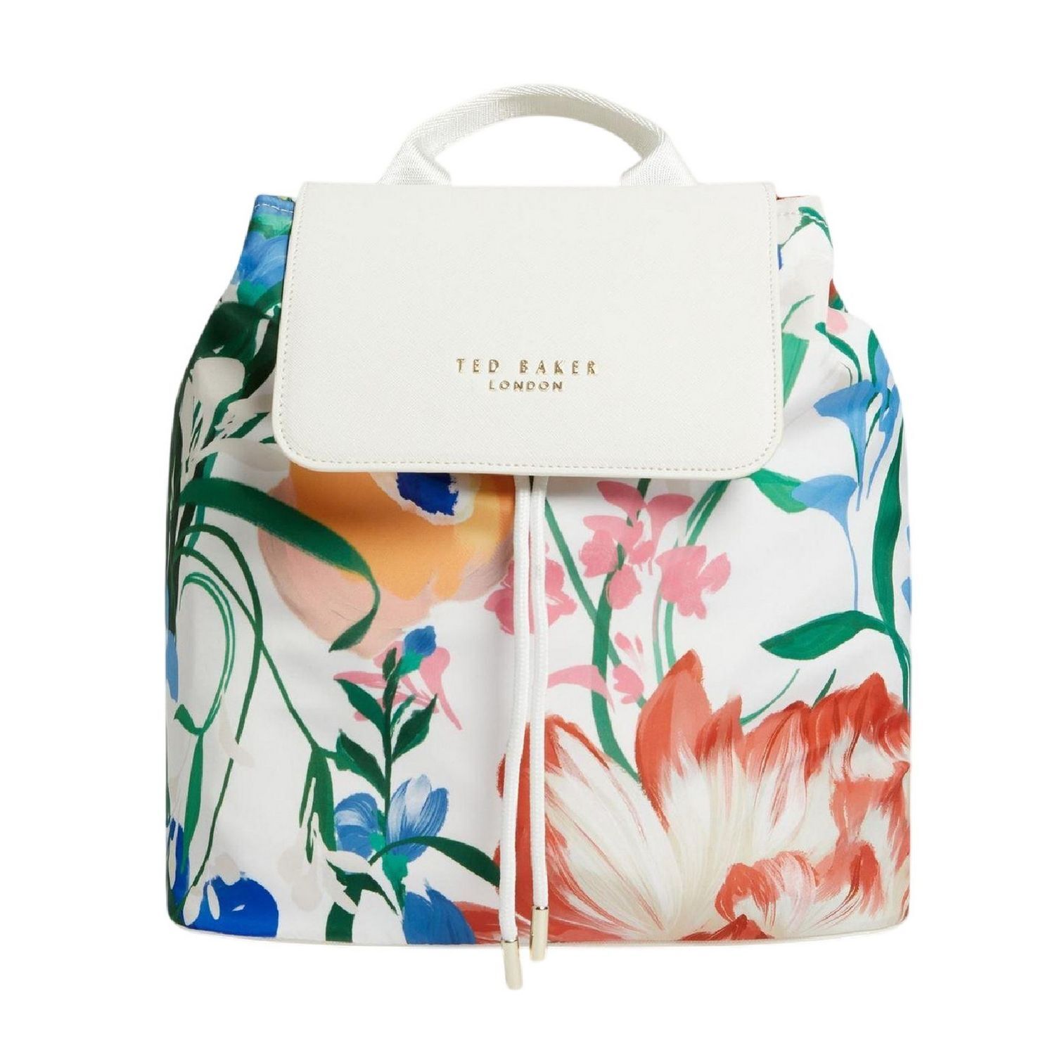 Ted Baker Floral Backpack - White/Multicoloured
