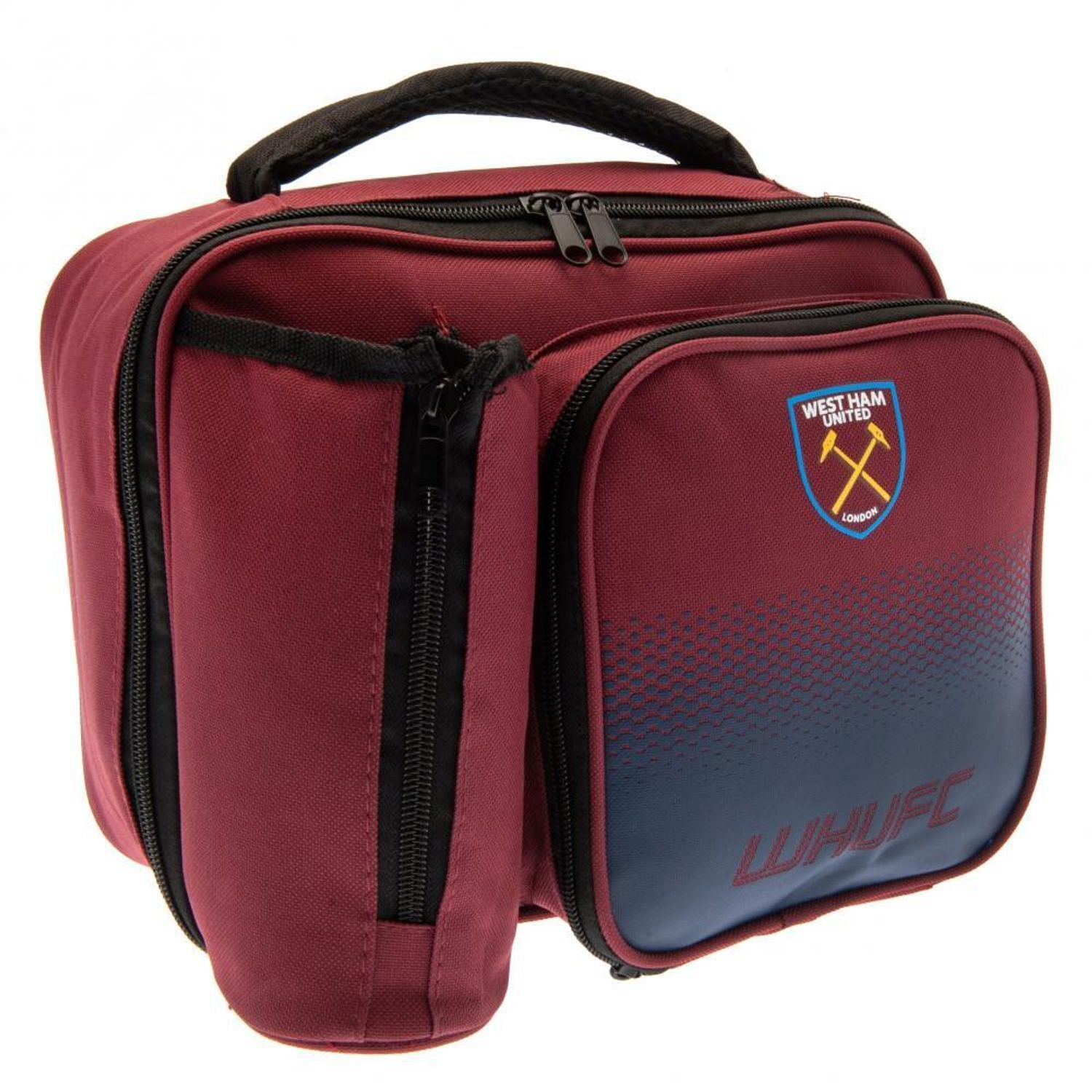 West Ham United Fc Fade School Lunch Bag A - Burgundy