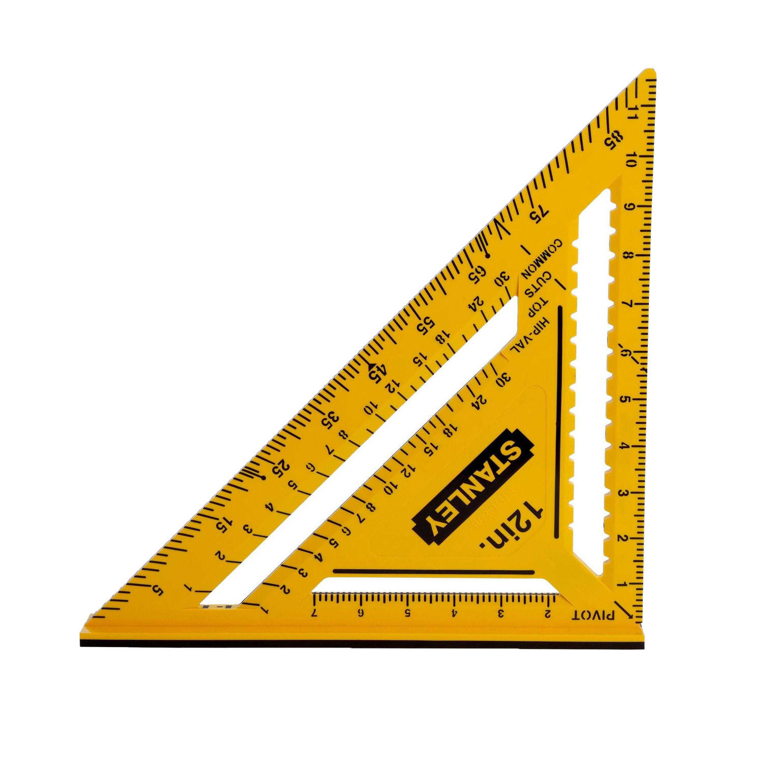 Stanley Abs Plastic Measuring Square A - Yellow/Black