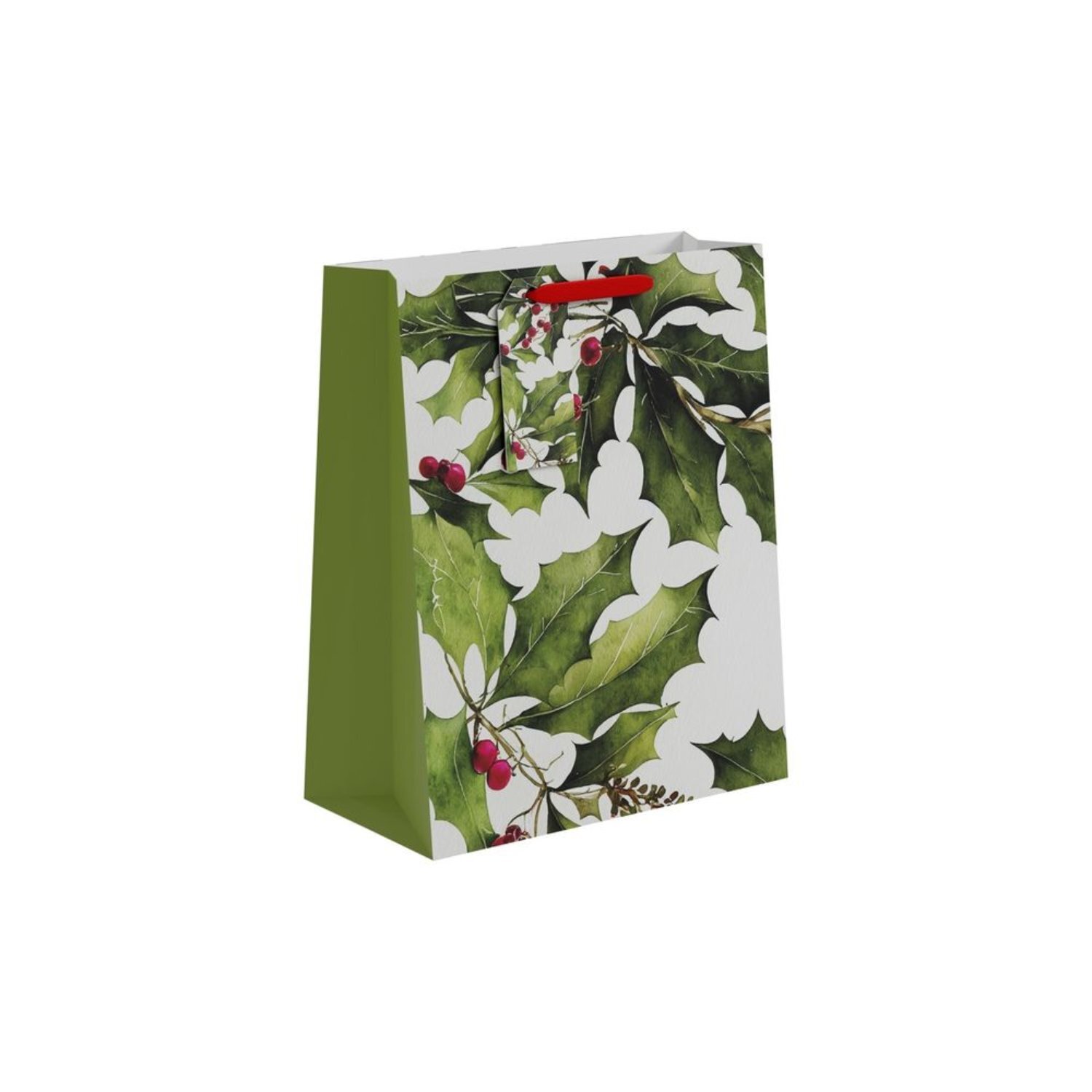 Kdmd Unisex Green Holly Gift Bag Large 6 Pack - Image 2