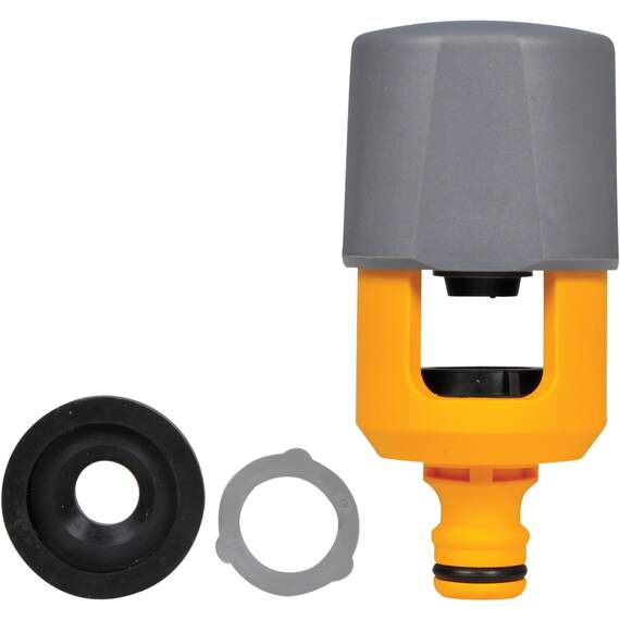 Hozelock Multi Tap Connector 2274P9000 fits taps up to 43mm x 34mm.