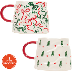 Bows or Trees Heart Mug
