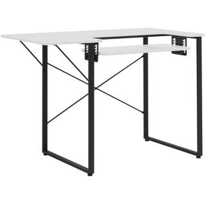 Dart Sewing Machine Table With Folding Top In Charcoal Black / White