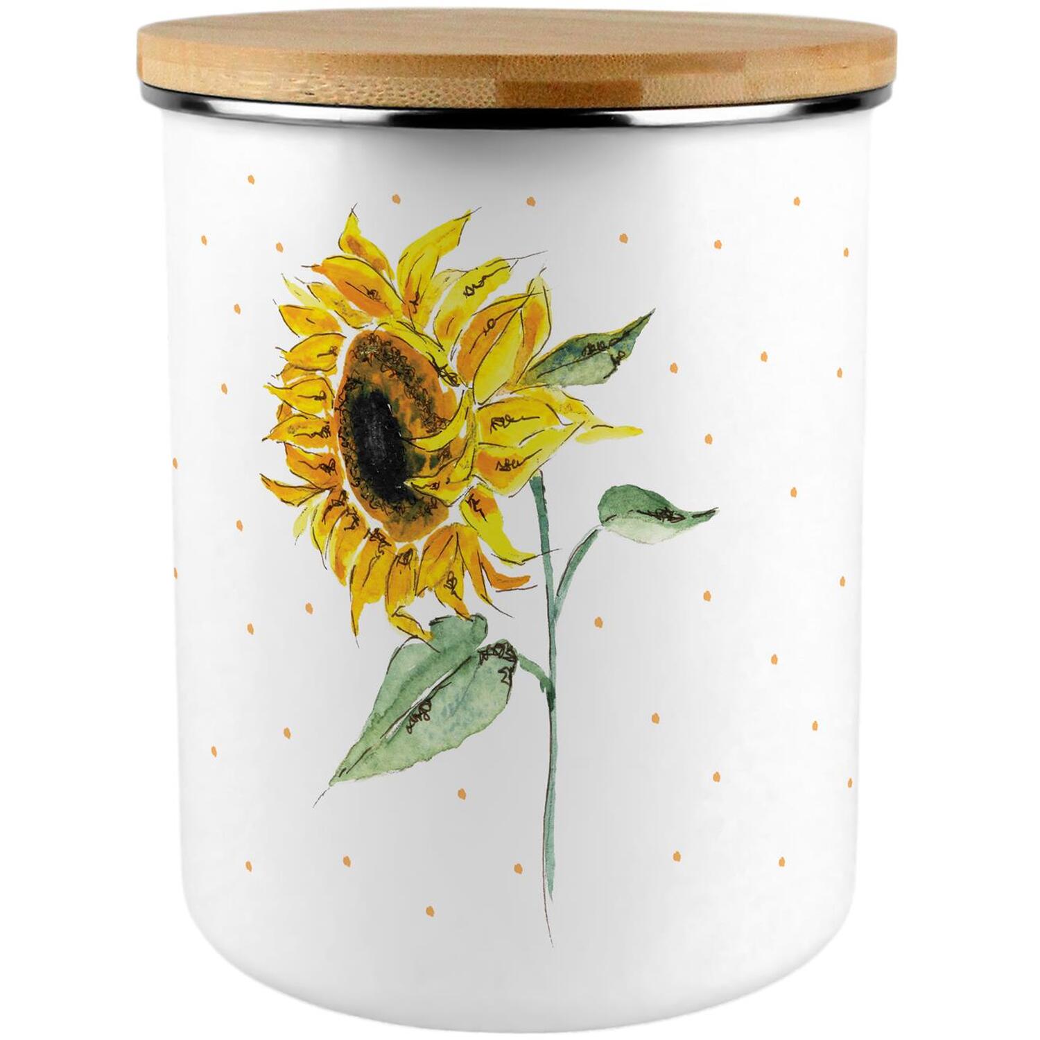 B&Q - Painted Sunflower Extra Large Home & Kitchen Storage Canister - Image 2