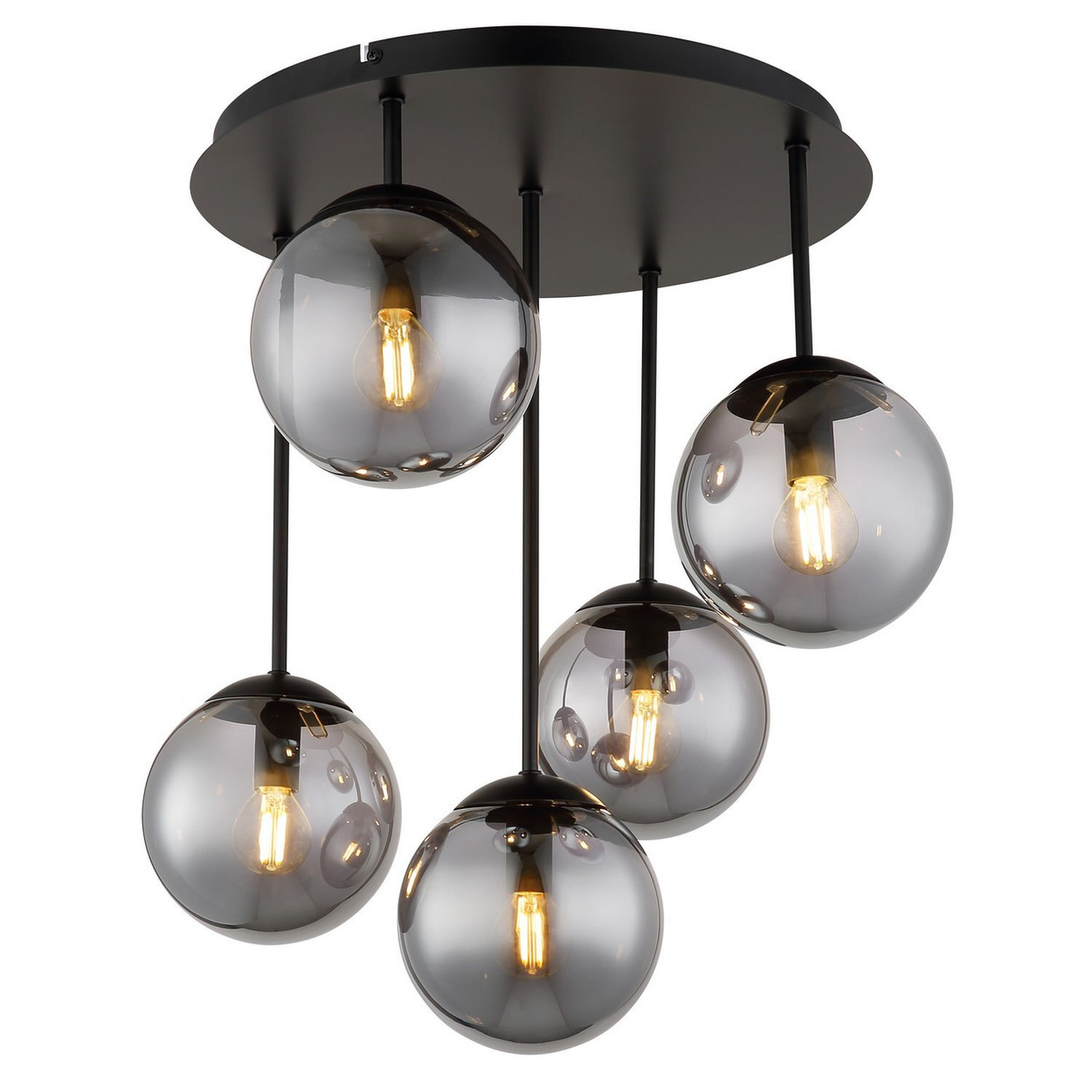 Globo Lighting Harmon Ceiling Light Black