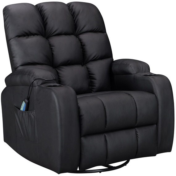 WestWood Massage Cinema Recliner Sofa Chair PU Leather