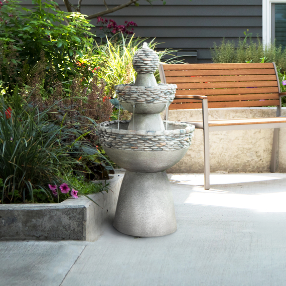 3-Tier Zen Waterfall Feature