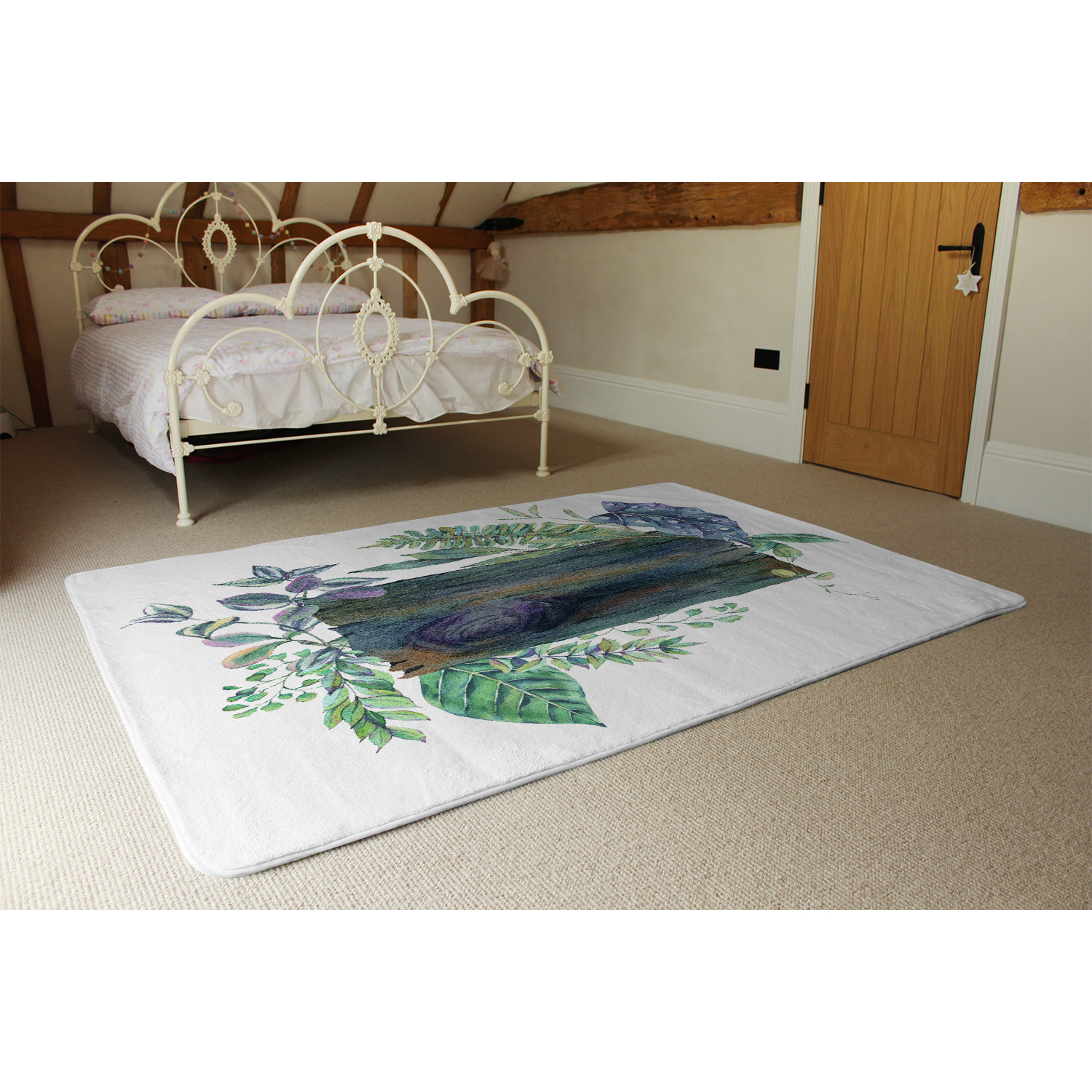 Green Leaves Board Designer Rug - Green / 230cm thumbnail