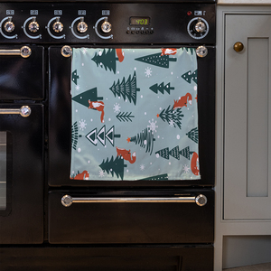 Fir-Trees Snow Kitchen Towel