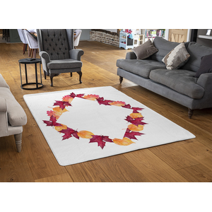 Diamond Autumn Reath Rug