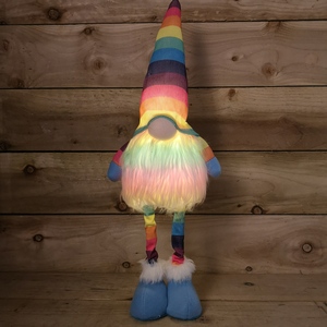 Battery Operated Lit Christmas Rainbow Gonk