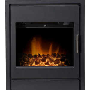 Acantha Alta Electric Inset Stove in Black with Remote Control