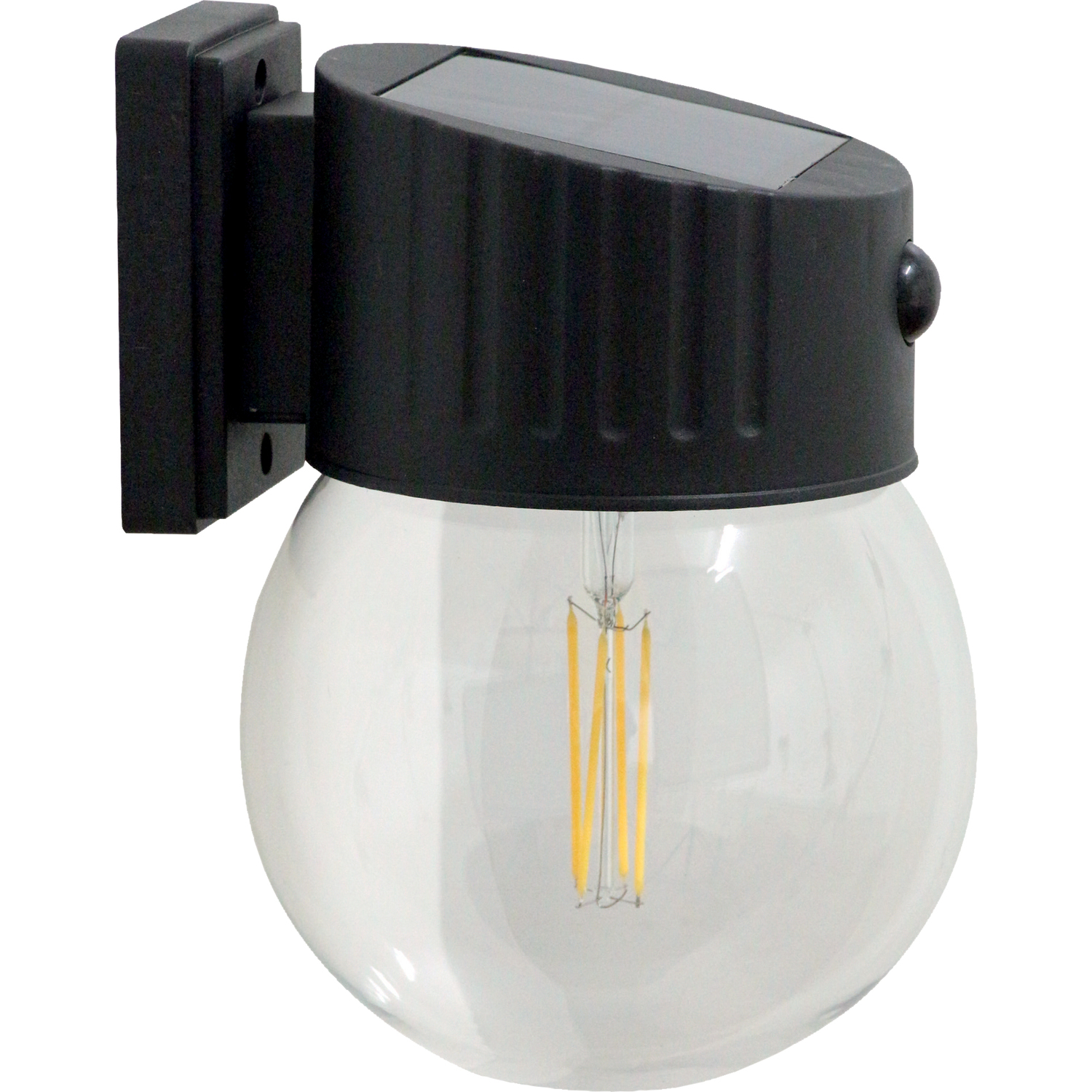 Luxform Solar Glass Globe Wall Light 29109 - Black