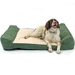 Deluxe Orthopaedic Dog Bed in Suede Green