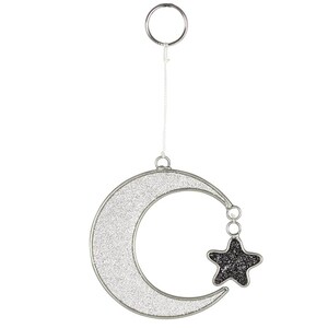 Mystical Hanging Crescent Moon Suncatcher for Magical Impact