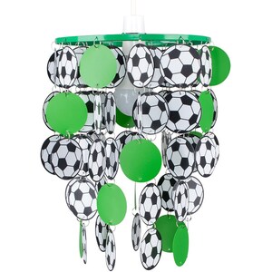 Children's Green And White Football BedroomNursery Ceiling Pendant Light Shade