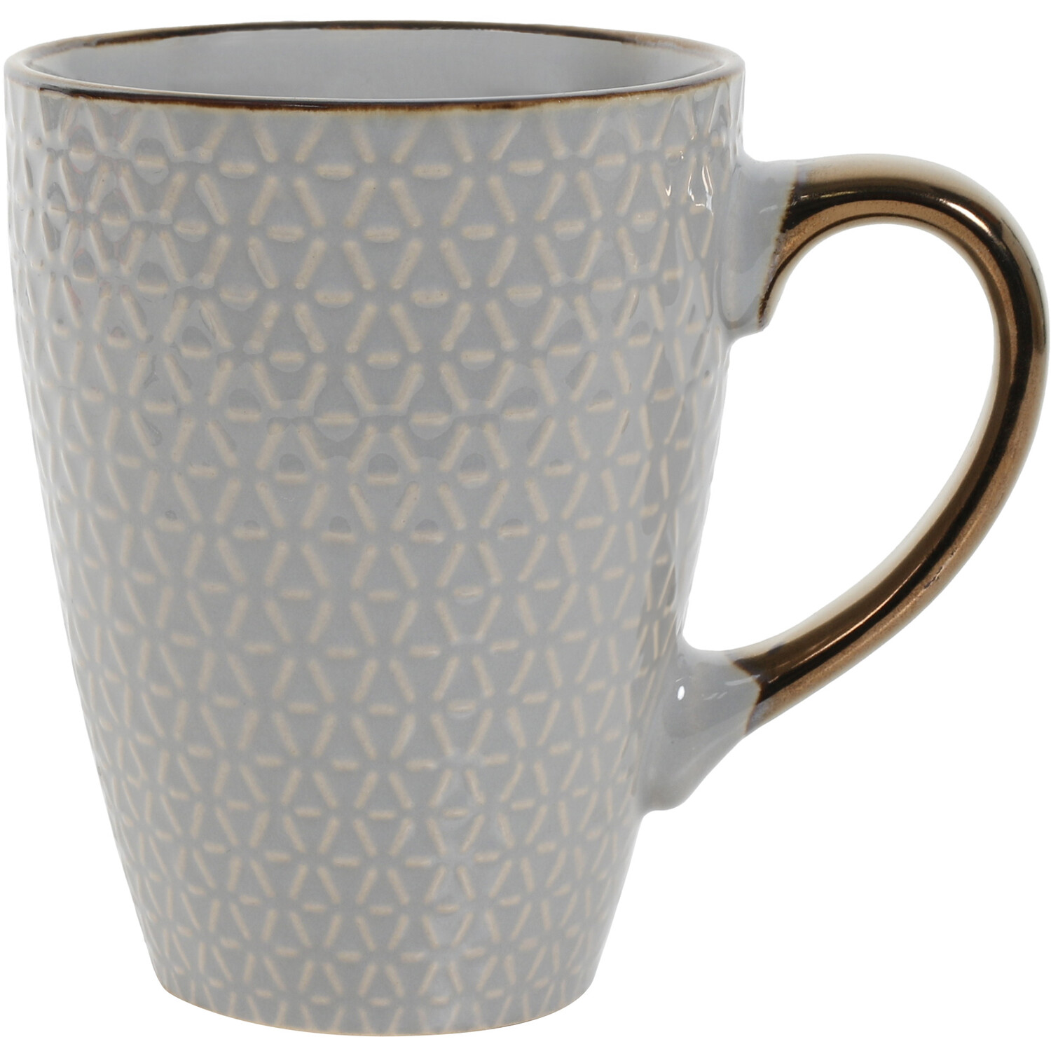 Image of Jumbo Embossed Metallic Rim Mug