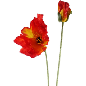 Artificial Poppy Flower Stems  for Arrangement