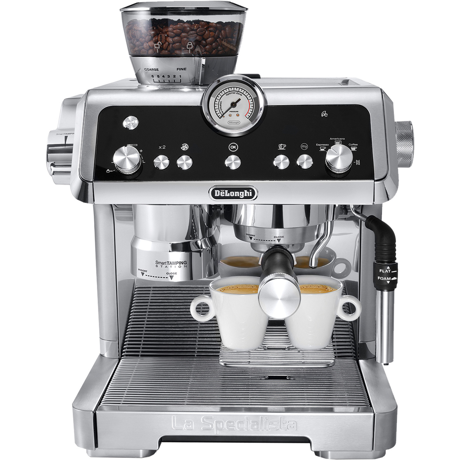 Delonghi La Specialista Prestigio Bean To Cup Manual Coffee Machine - Silver