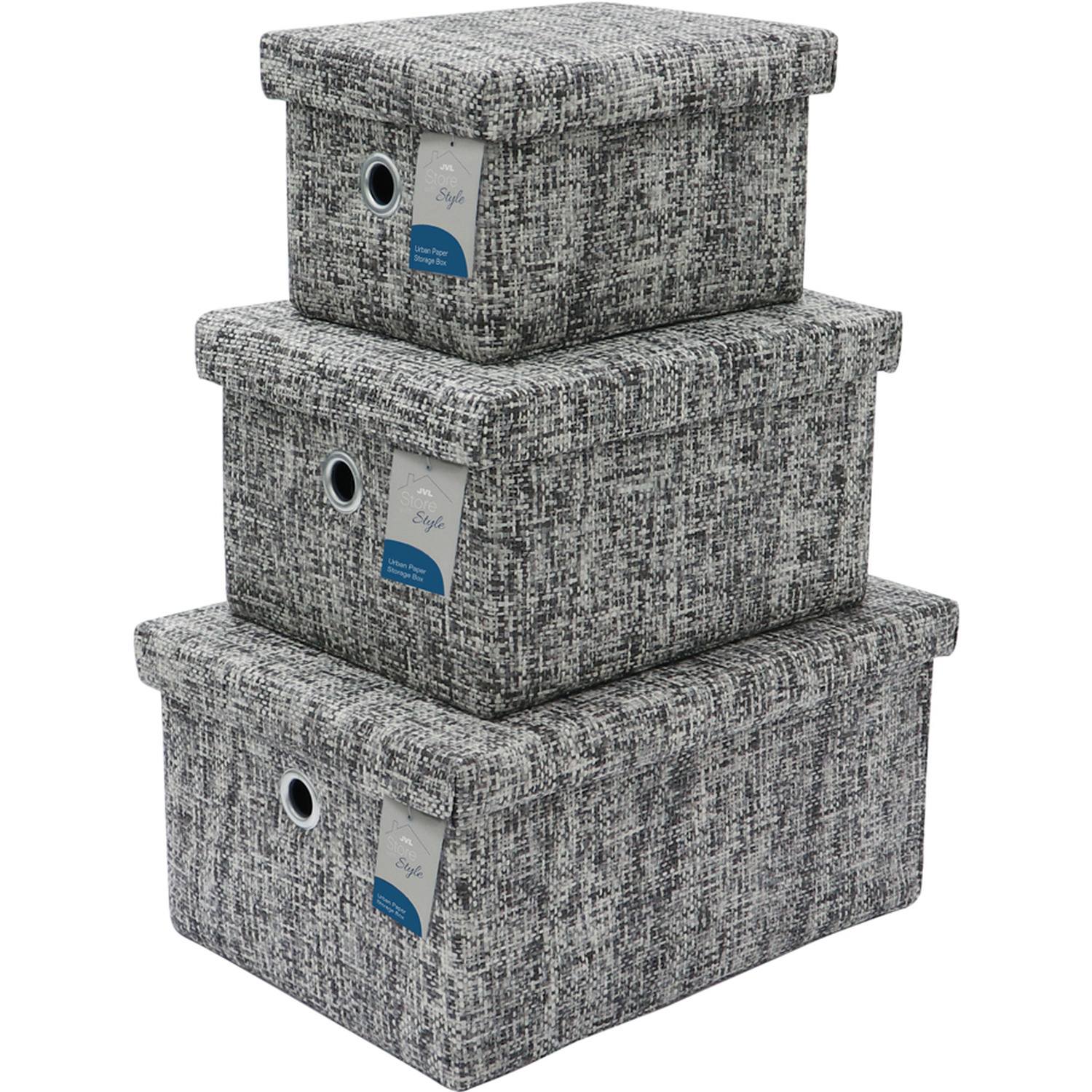 Image of JVL Shadow Set of 3 Storage&hellip;