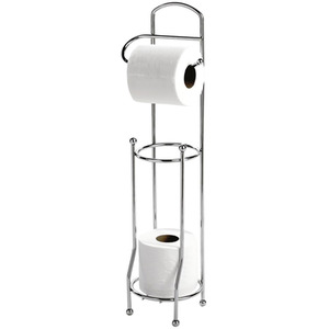 Chrome Finish Toilet Roll Store and Holder