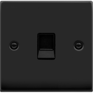 Matt Black Rj11 Socket