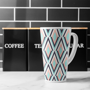 Geometric Pattern Latte Mug
