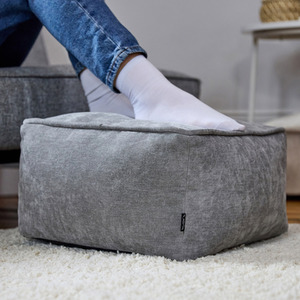 icon Chenille Bean Bag Footstool