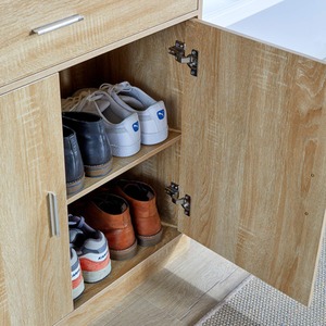 Oak Home Source Novara 2 Door Shoe Storage Cabinet shot 6779953