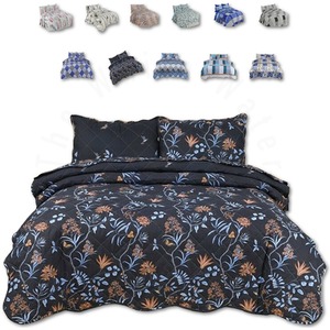 Heer Design Luxury Quilted Bedspread Throw