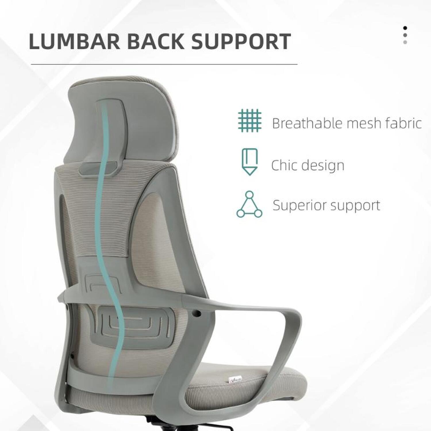Brent Ergonomic Office Chair - Grey