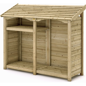 Rowlinson Premium Heritage Double Timber Log Store