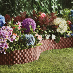 Faux Rattan Garden Edging