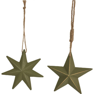 Wooden Green Star