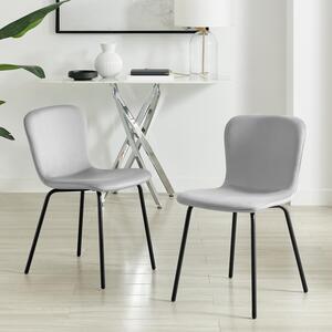 2 x Asti Velvet Dining Chairs
