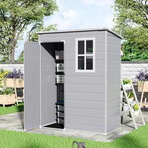Breeins Plastic Outdoor Garden Shed with Lockable Door
