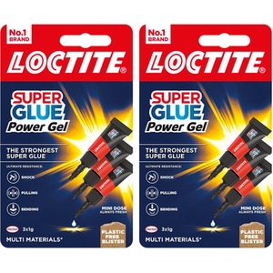 Loctite Mini Trio Super Glue Gel for High Quality Repair 6x1g