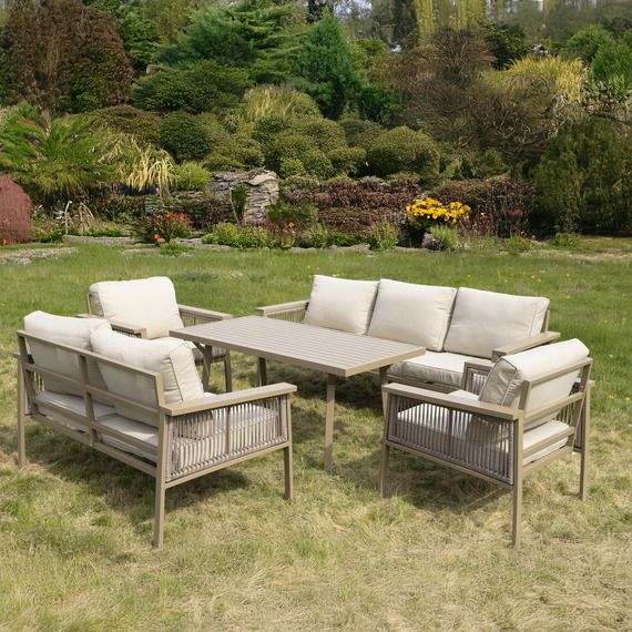 Luxury Outdoor Aluminium Sofa Set 