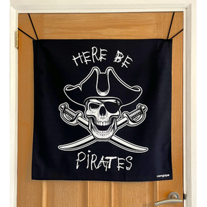 HANGUPZ Kid's Bedroom Door-Hang Pirate Flag Large Original Fun Gift