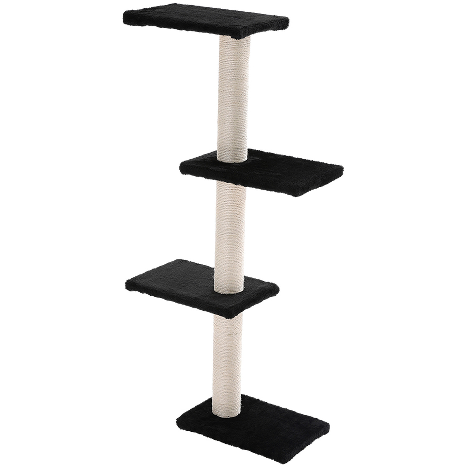 Kidkid Cat Tree with Hammock and Multi-Level Climbing Platforms - Black