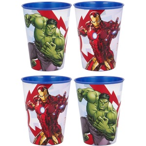 Avengers Set of 4 Plastic Drinking Juice Cup 260ML