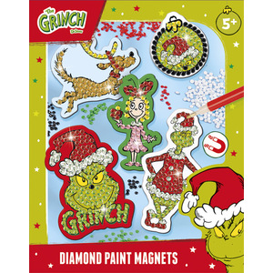 Grinch Diamond Paint Magnets