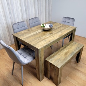 Ruben Dining Table 4 Chairs and Bench